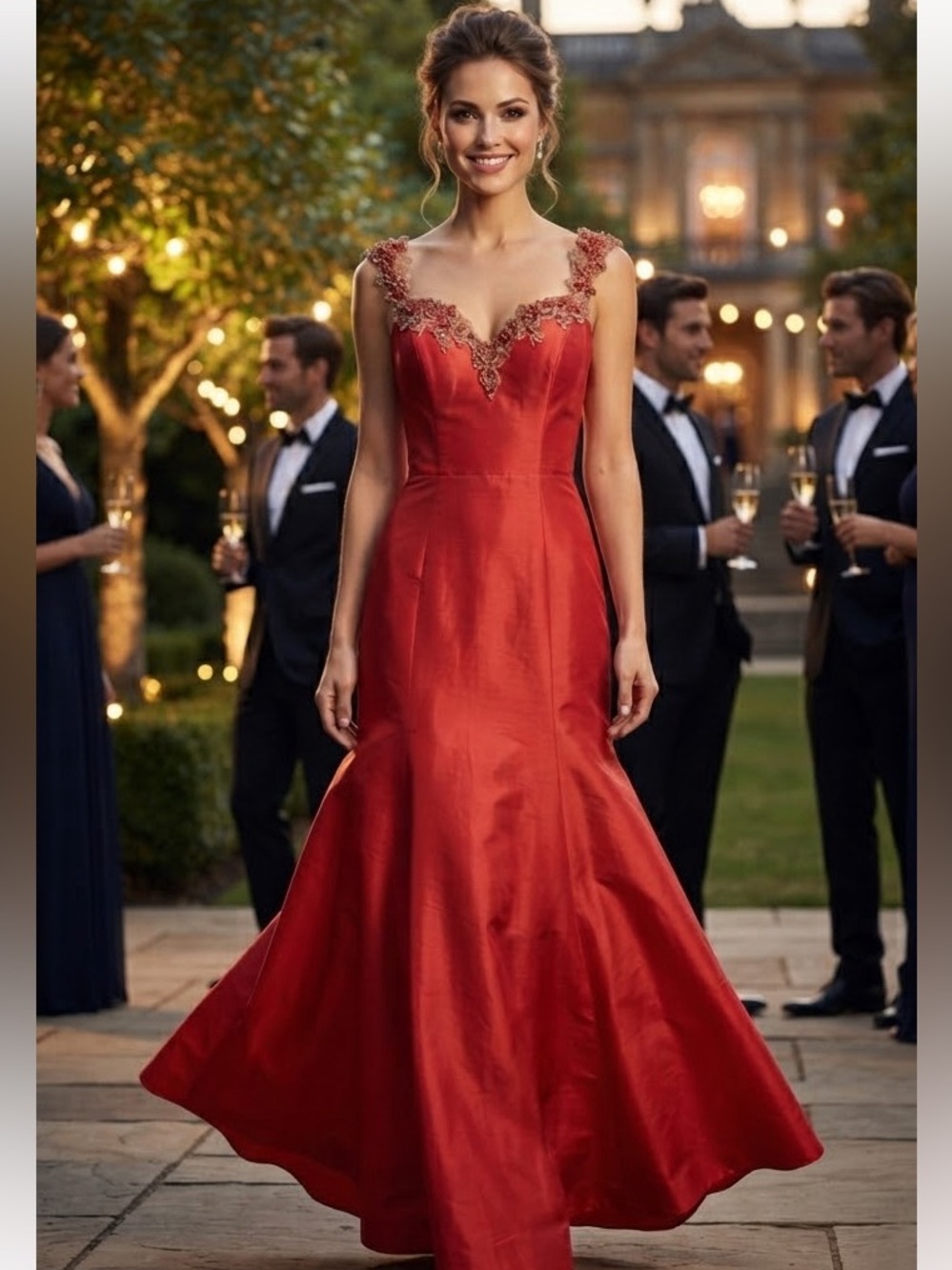 Sims Couture Scarlet Maxi Dress S